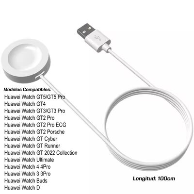 Imagen 2 del producto Cable Cargador Para Huawei GT5 GT4 GT3 GT2 PRO