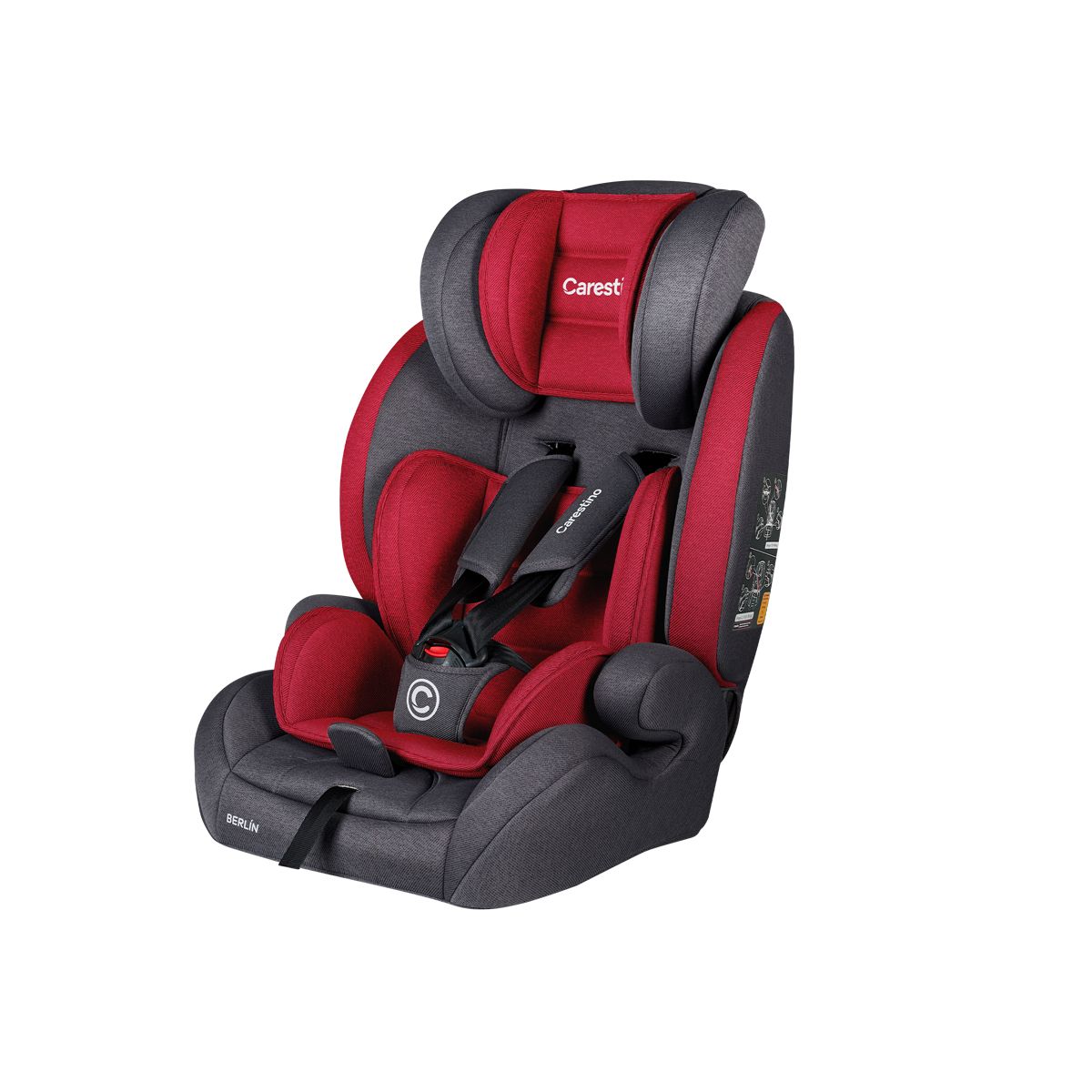 CARESTINO - Silla para Auto Berlín Rojo