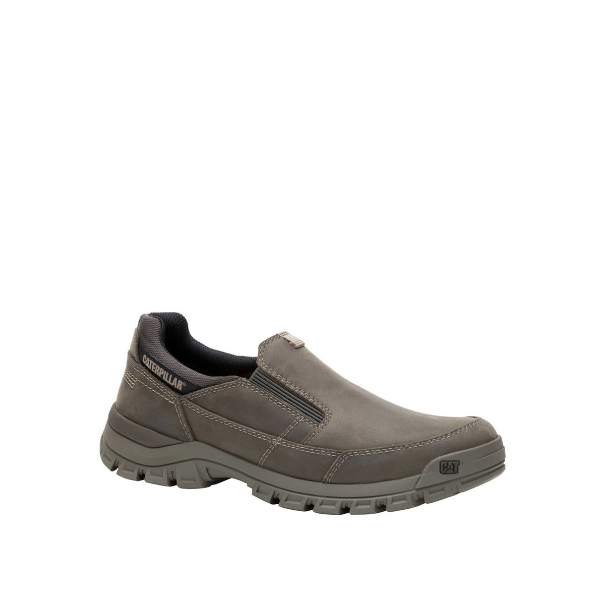 CAT - Zapatilla Cuero Hombre Threshold Slip On Gris Pardo CAT