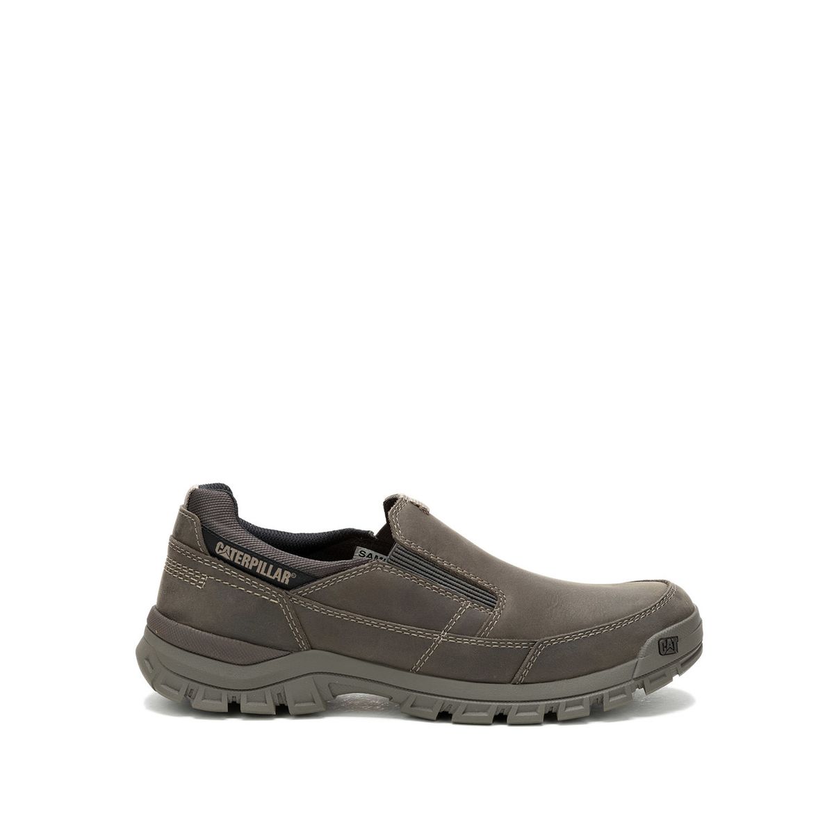 CAT - Zapatilla Cuero Hombre Threshold Slip On Gris Pardo CAT