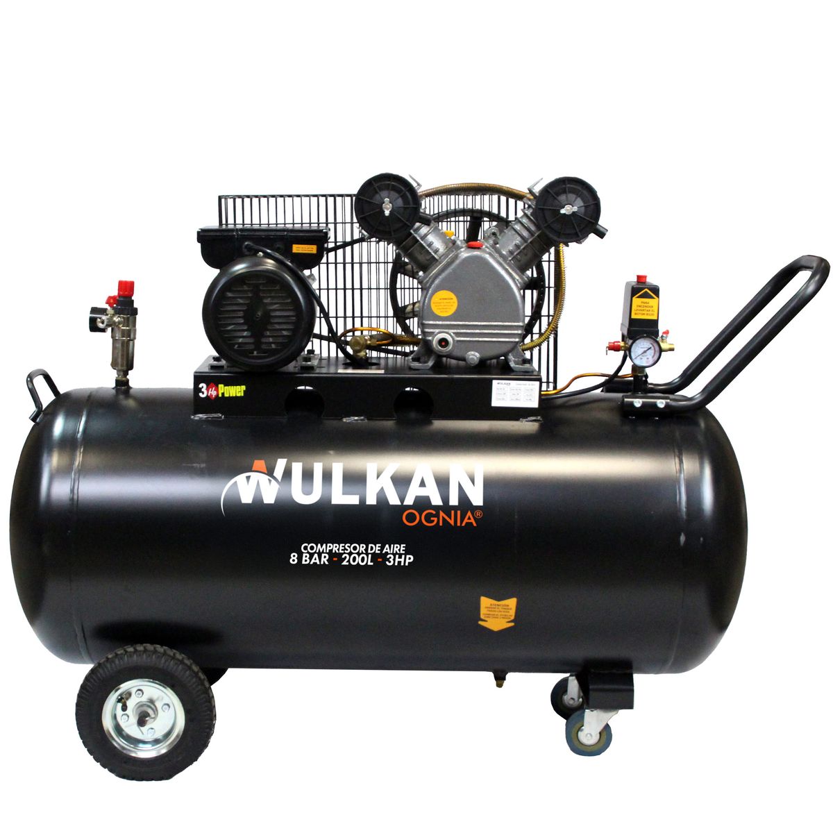 Compresor Aire 200L 3HP Wulkan WC-200, marca WULKAN OGNIA - Foto Principal