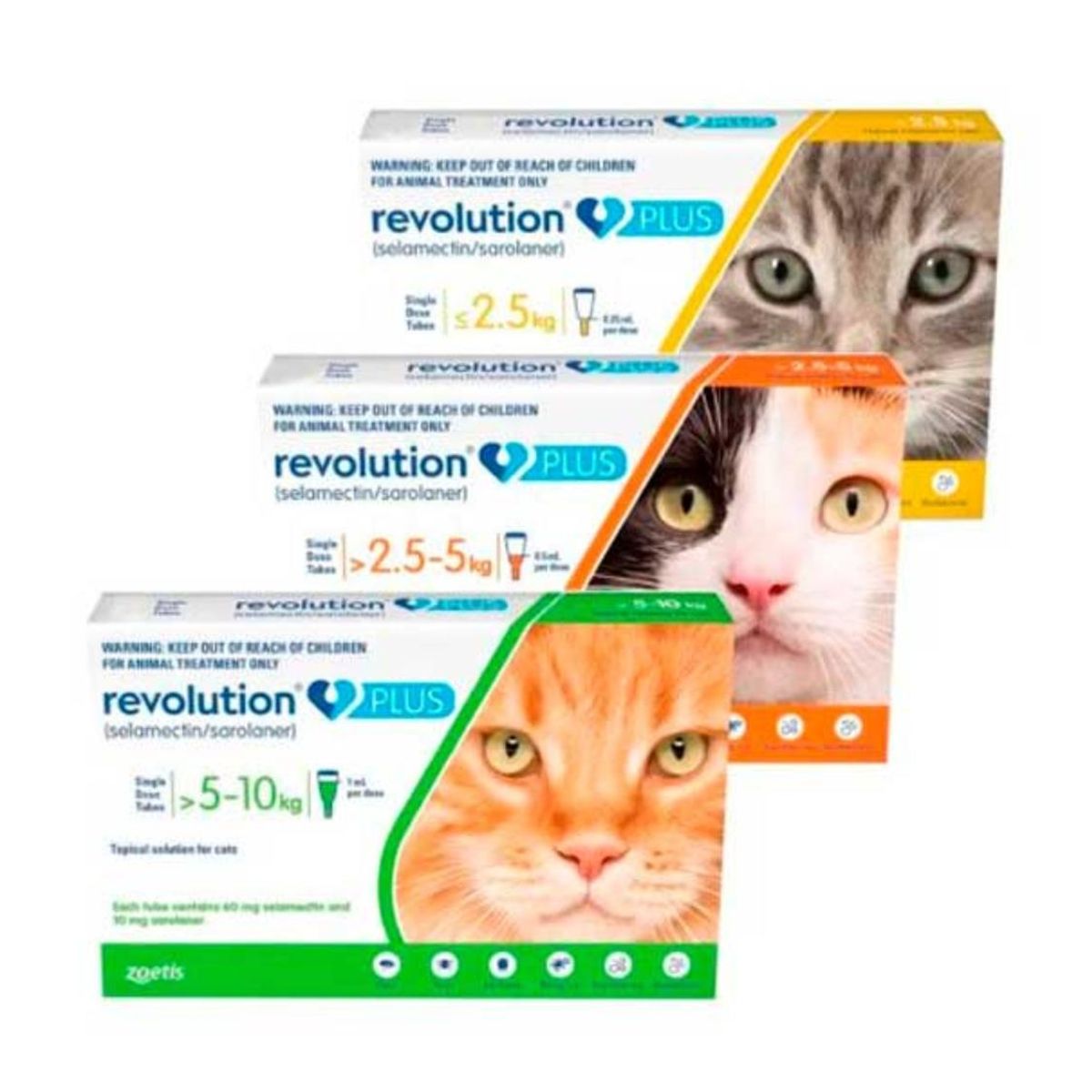 ZOETIS - Revolution Plus Para Gatos De 1.25 - 2.5kg Antiparasitario
