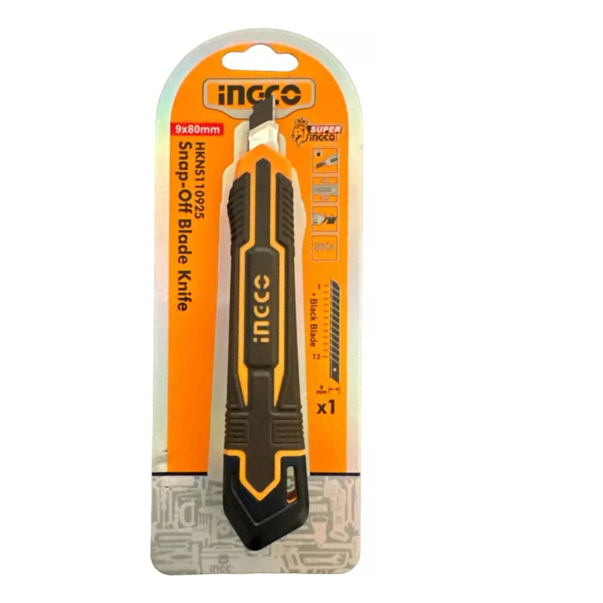 INGCO - Corta Carton Cuchillo Cartonero 9mm X 80mm Ingco Hkn110925