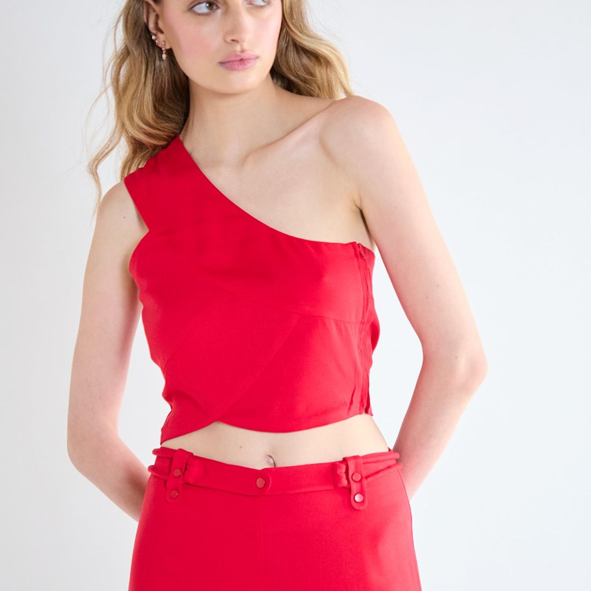 IO - Blusa Sin Mangas Rojo Mujer Io