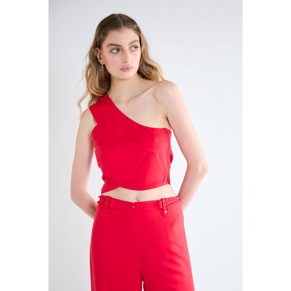 IO - Blusa Sin Mangas Rojo Mujer Io