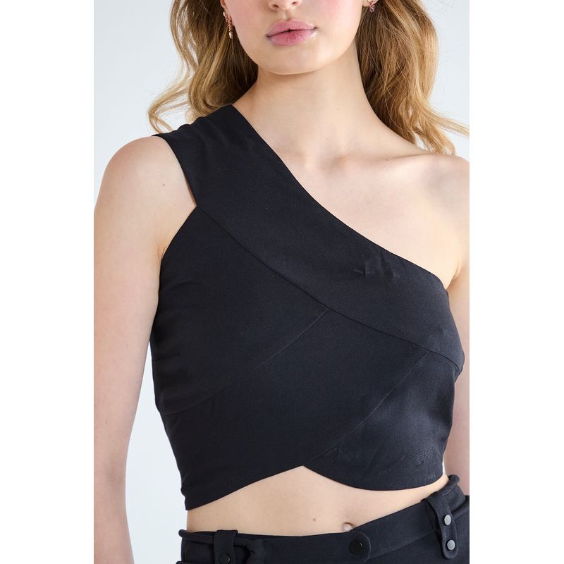 IO - Blusa Sin Mangas Negro Mujer Io