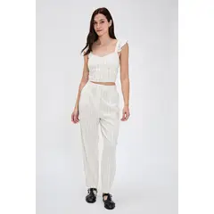IO - Pantalon Beige Mujer