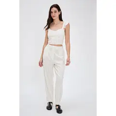 IO - Pantalón Listado Holgado