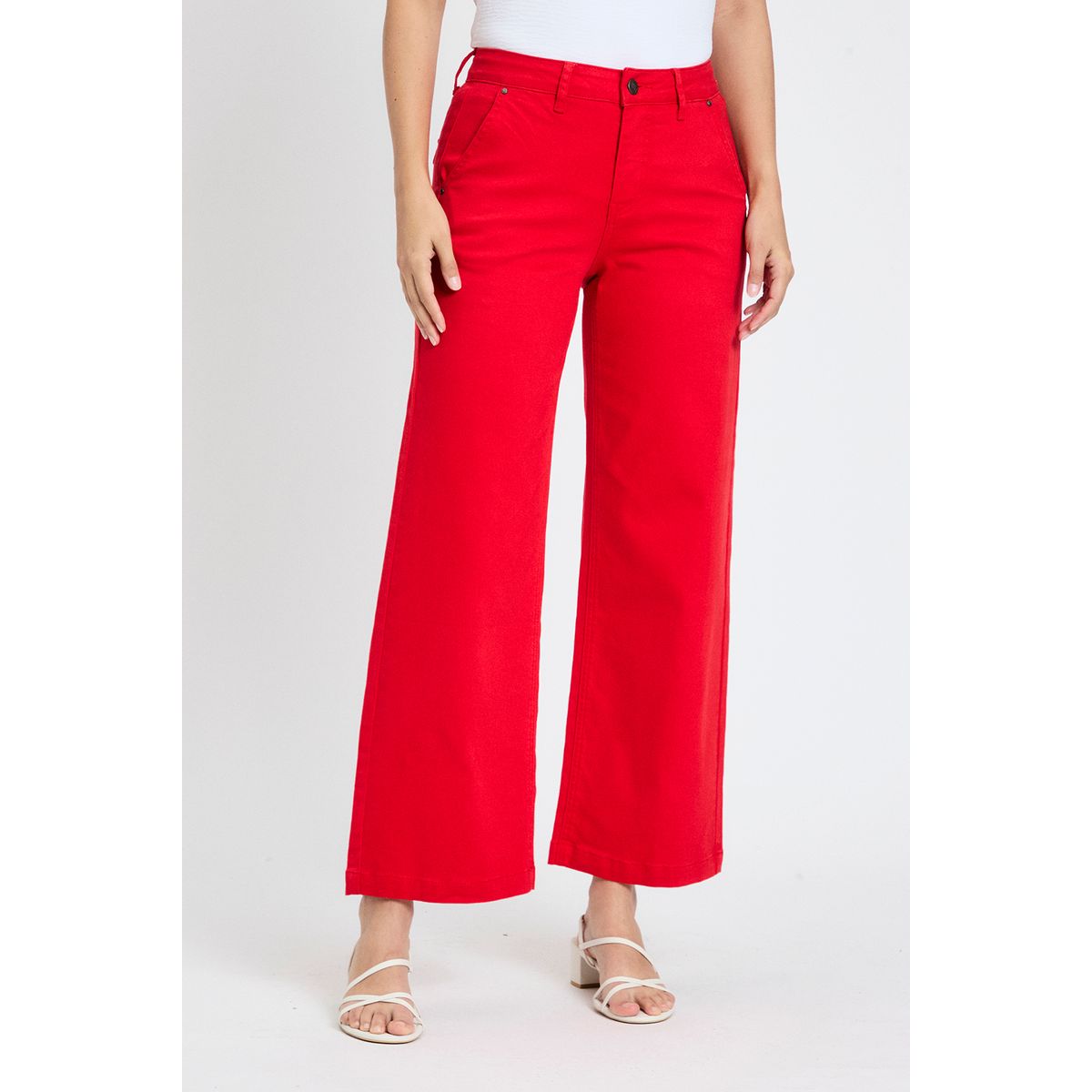 ASH - Jeans Wide Rojo Mujer Ash