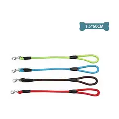 GENERICO - Correa Redonda Corta Para Mascota 15Cm60Cm Color Aleatorio