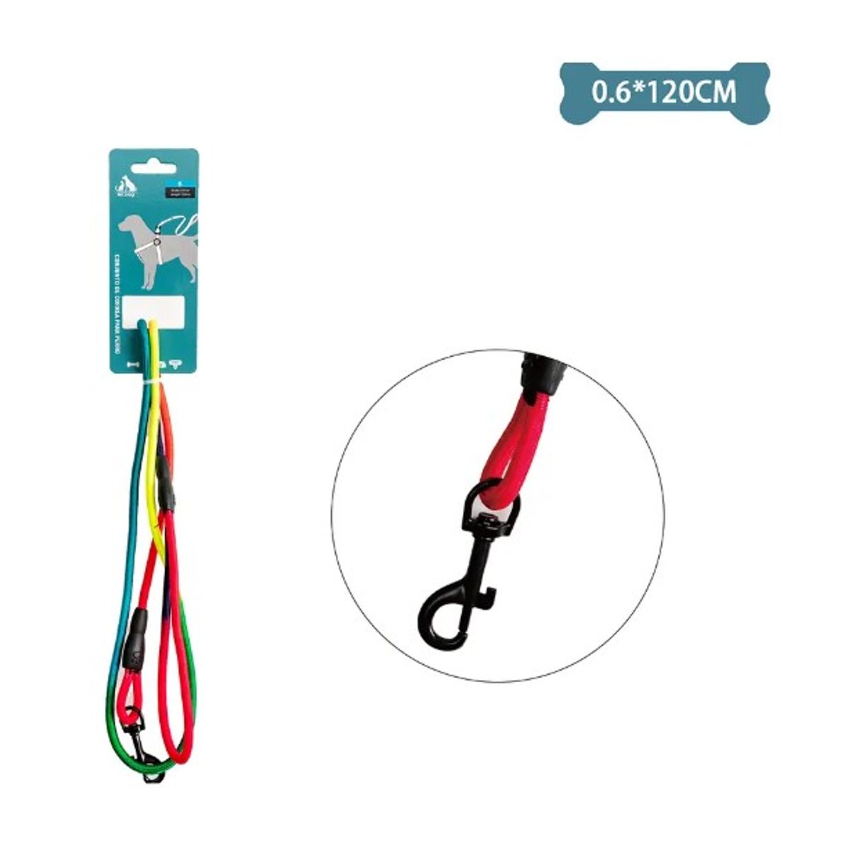 GENERICO - Correa Multicolor Resistente 06Cm12M Color Aleatorio