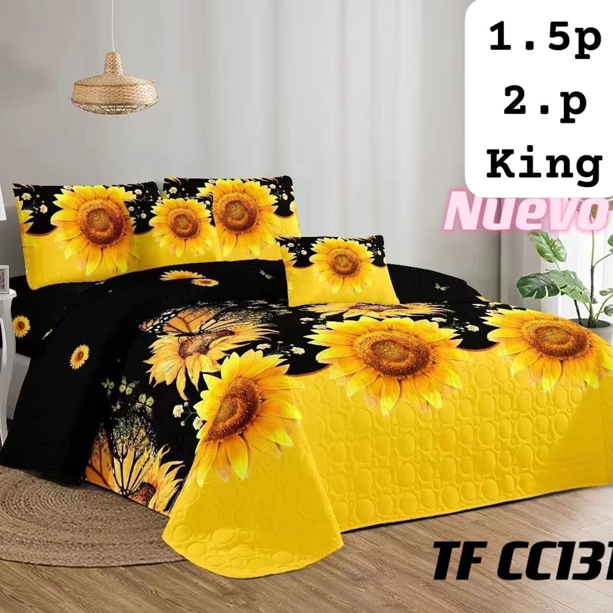 GENERICO - cubrecama quilt verano plaza y media