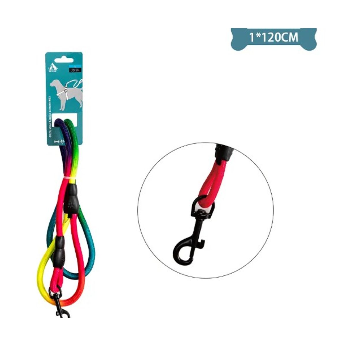 GENERICO - Correa Multicolor Resistente 10Cm12M Color Aleatorio