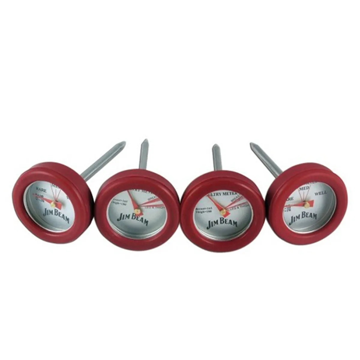 JIM BEAM - Set 4 Mini Termometros Para Carnes Y Pollo