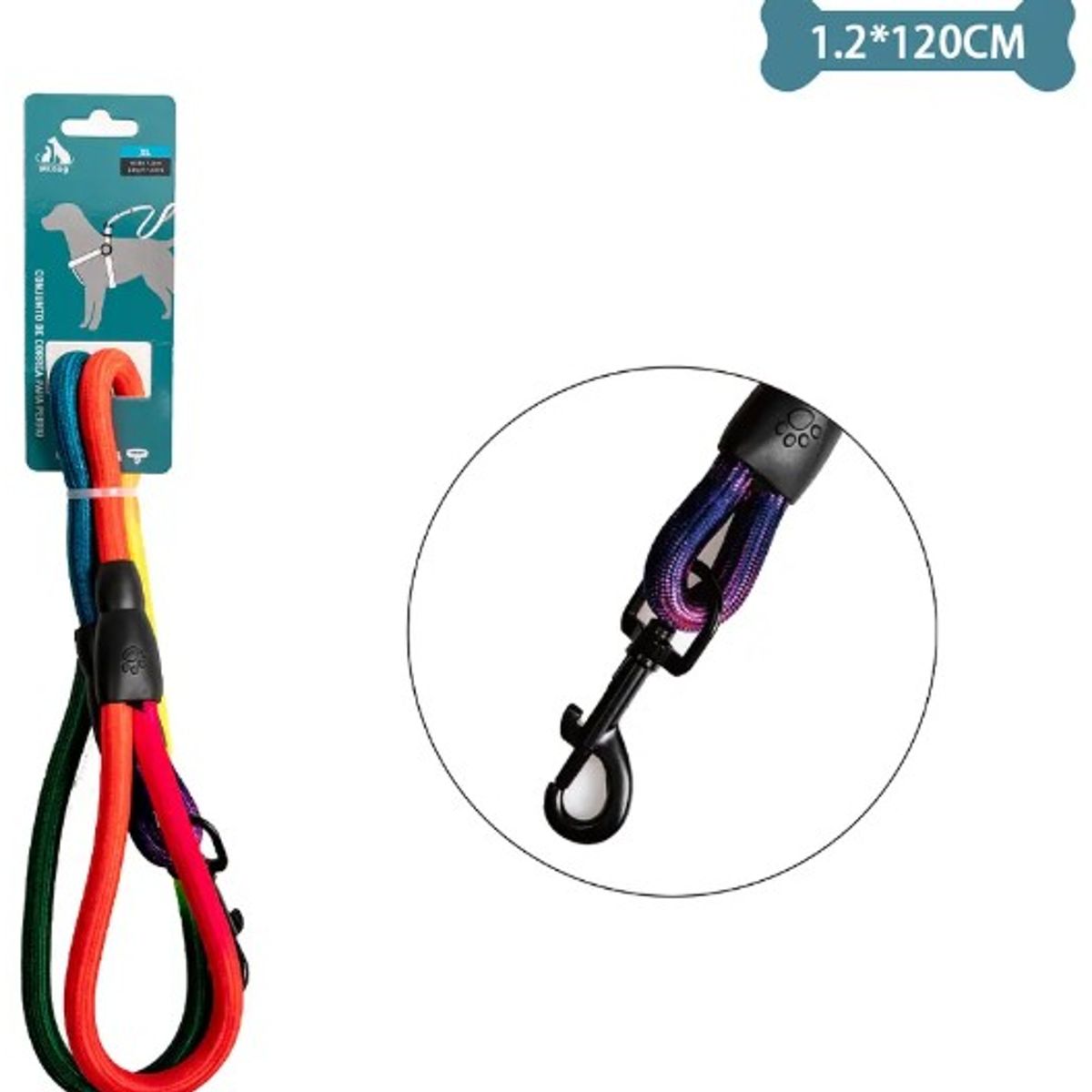 GENERICO - Correa Multicolor Resistente 12Cm12M Color Aleatorio