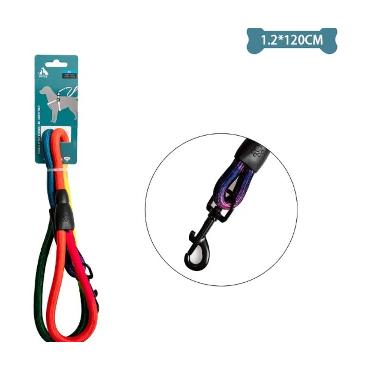 GENERICO - Correa Multicolor Resistente 12Cm12M Color Aleatorio