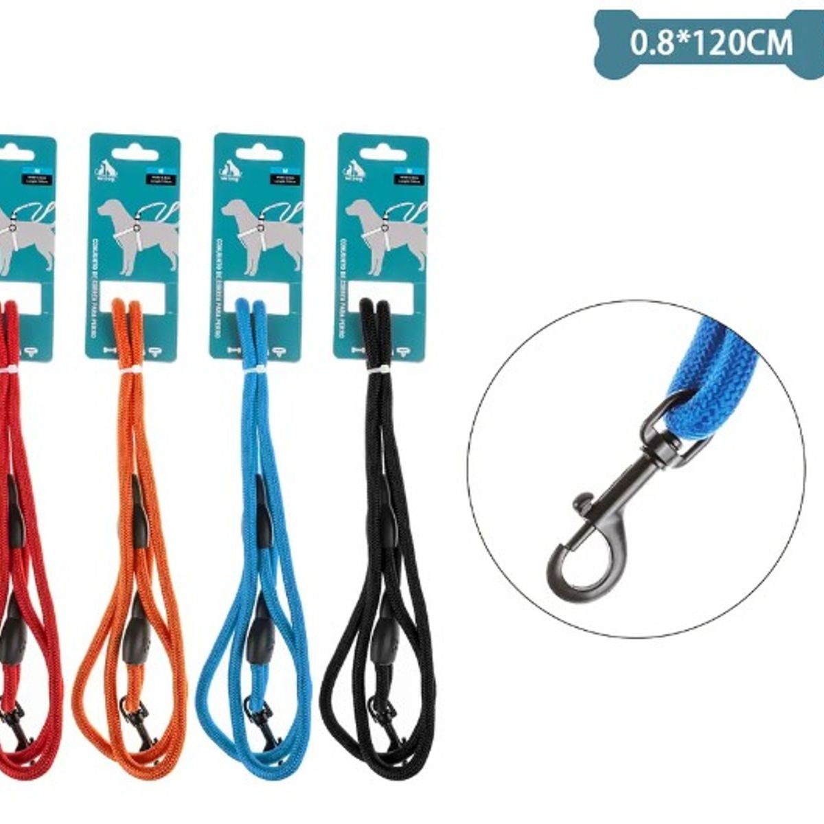 GENERICO - Correa Redonda Para Mascota 08cCm12M Color Aleatorio