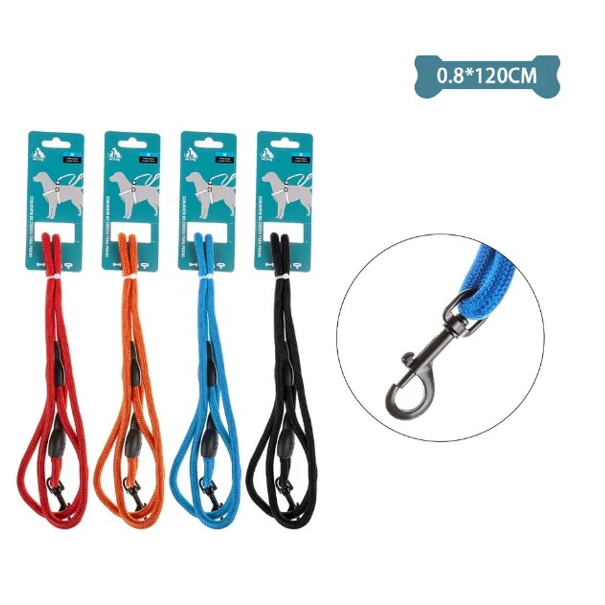 GENERICO - Correa Redonda Para Mascota 08cCm12M Color Aleatorio