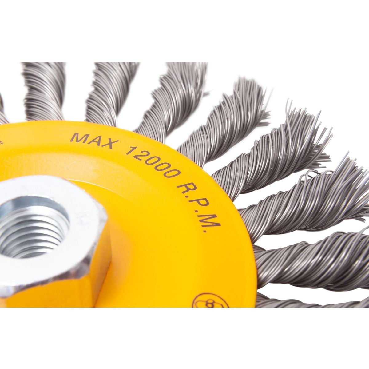 Cepillo de rueda trenzada 6” DEWALT DW4937M, marca DEWALT - Foto 2