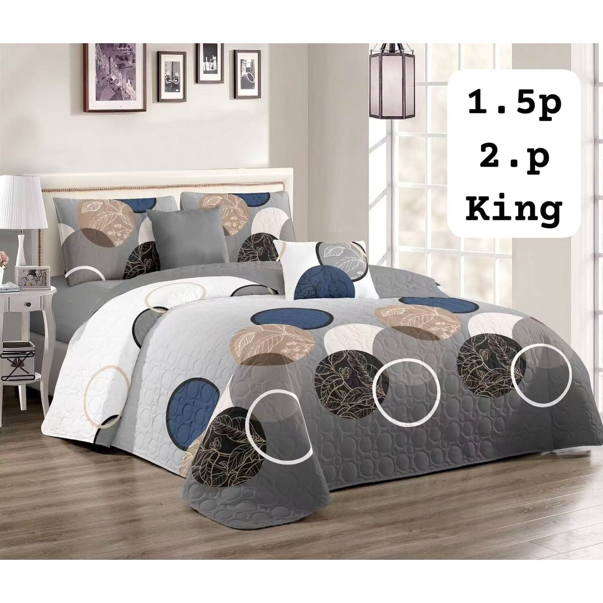 GENERICO - cubrecama quilt verano plaza y media