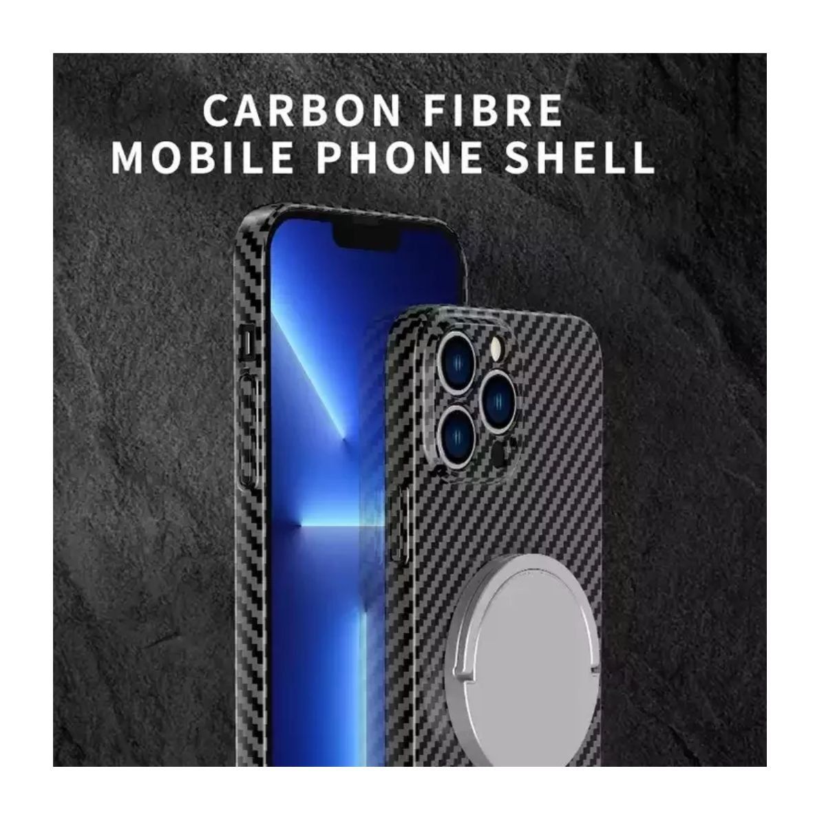 XUNDD - Carcasa para iPhone 14 Pro Fibra de Carbono MagSafe