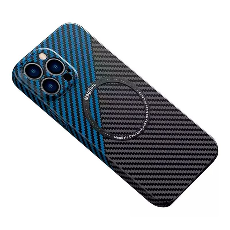 XUNDD - Carcasa para iPhone 14 Pro Fibra de Carbono MagSafe