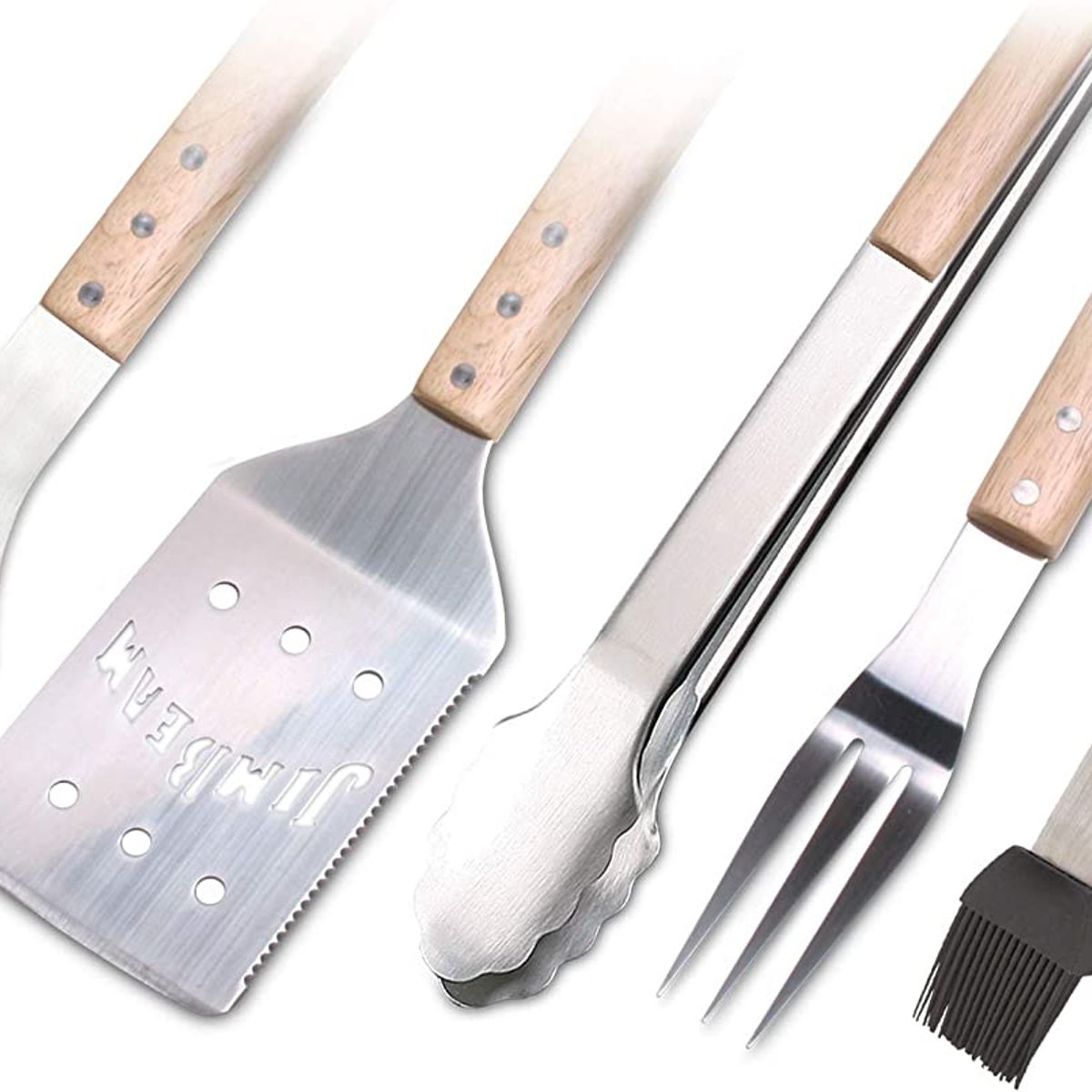 JIM BEAM - Set Parrillero 5 Piezas Mango Madera