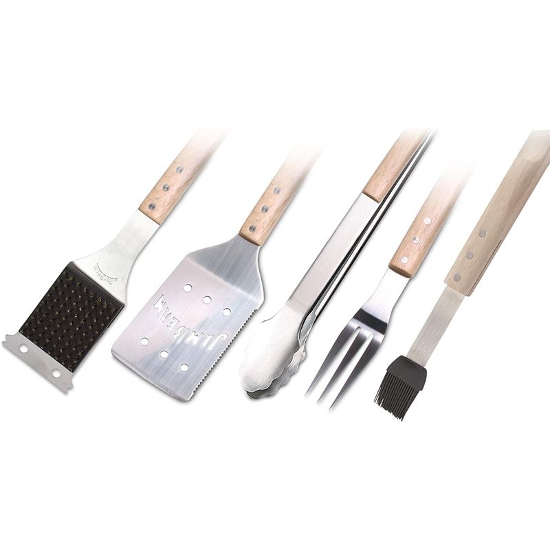 JIM BEAM - Set Parrillero 5 Piezas Mango Madera