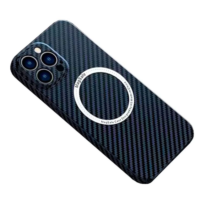 XUNDD - Carcasa para iPhone 14 Pro Fibra de Carbono MagSafe