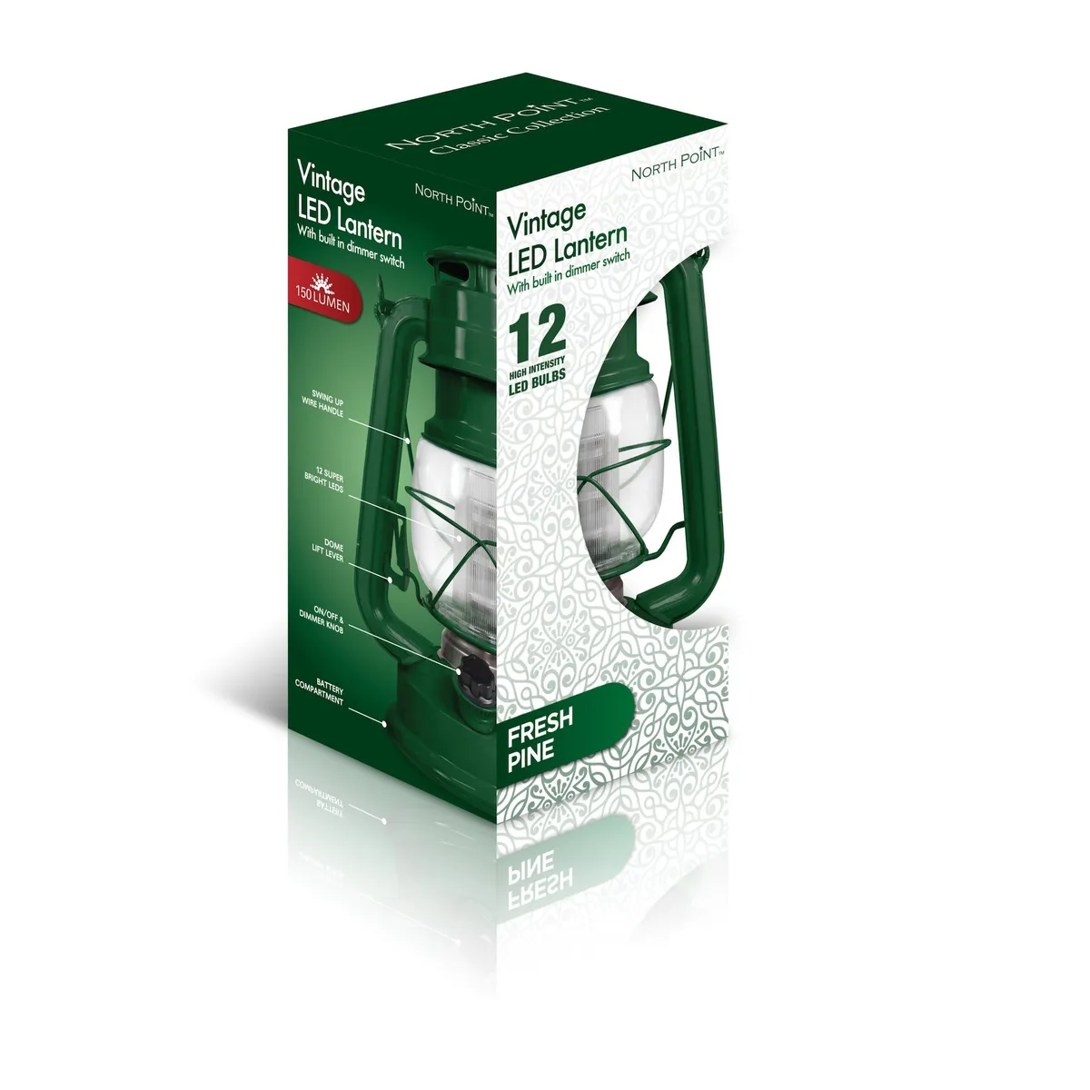 GENERICO - Linterna Led con Dimmer Vintage a Pilas Azul North Point