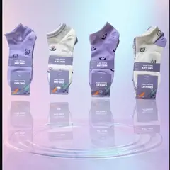 QIKUN - Calcetas Calcetines Medias Tobillera Bambu Mujer