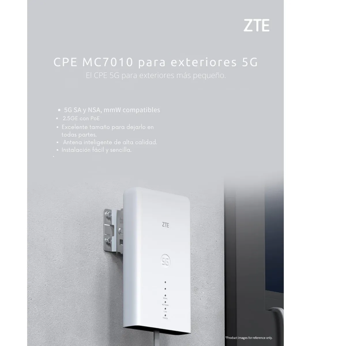 ZTE - Modem Router Zte Exterior 5g 4g Sa+nsa Desbloqueado