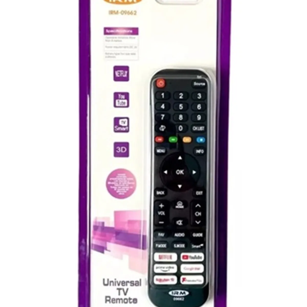 IRM - Control Remoto Universal Multimarca Para Tvled Lcd LG Aoc