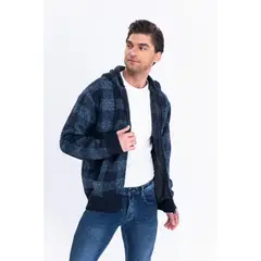 MPROPIA - Chaqueta Forro Piel Sweater Invierno Chaleco Cuadrille Cierre 7171.