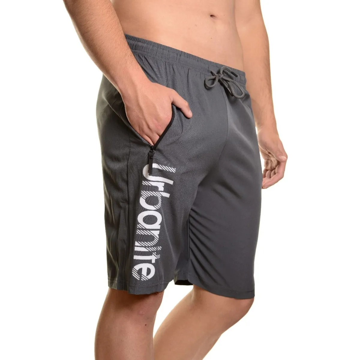 LIKE SHOP - Short Deportivo Hombre Secado Rápido Bolsillos Cierre Urban 7526