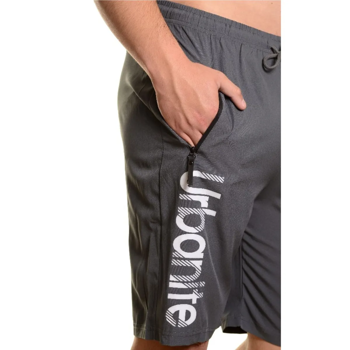 LIKE SHOP - Short Deportivo Hombre Secado Rápido Bolsillos Cierre Urban 7526