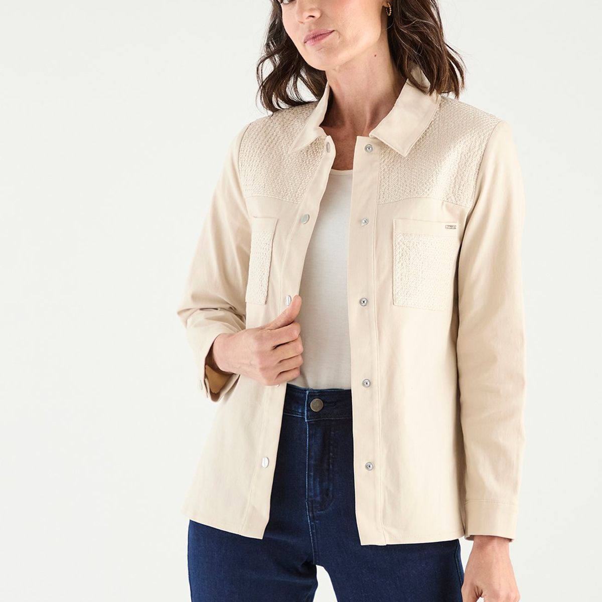 MA GRIFFE - Chaqueta Beige Mujer Magriffe