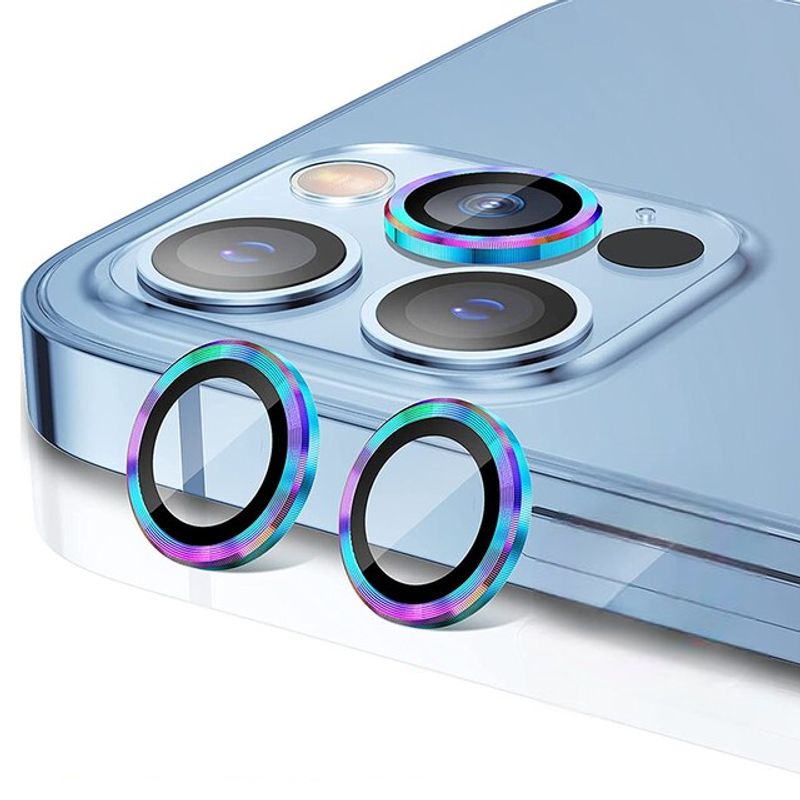 GENERICO - Protector para Lente Camara iPhone 15 / 15 Plus -  Tornasol
