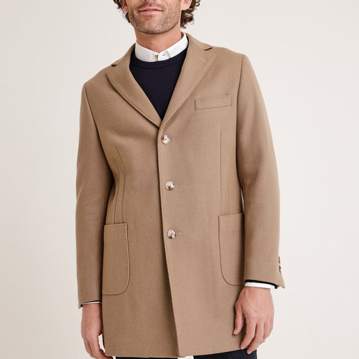 TRIAL - Abrigo hombre casual Fraser camel