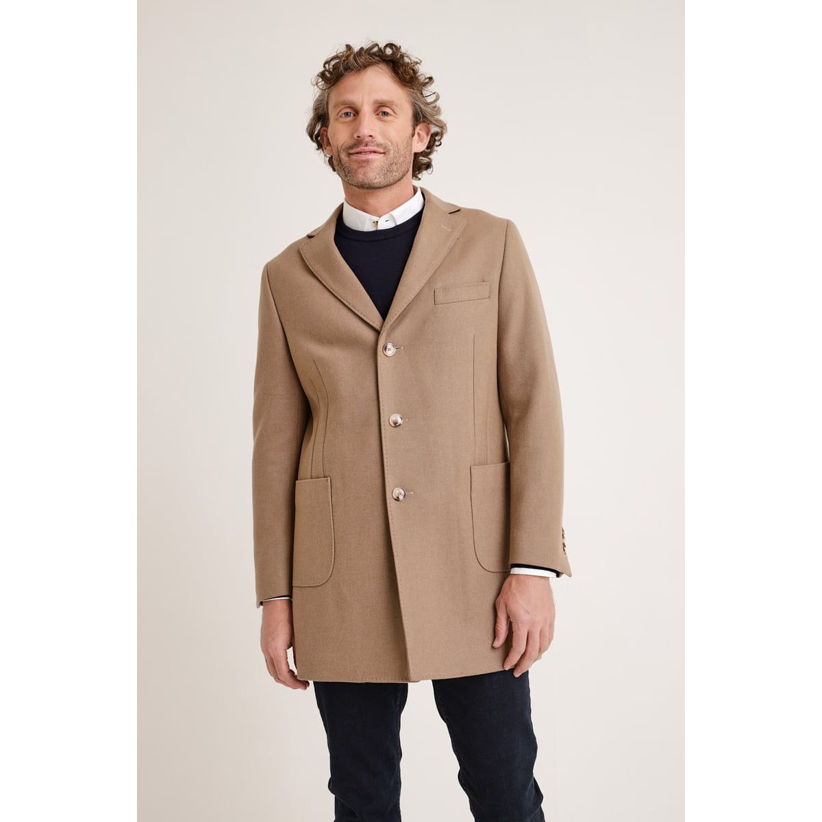 TRIAL - Abrigo hombre casual Fraser camel