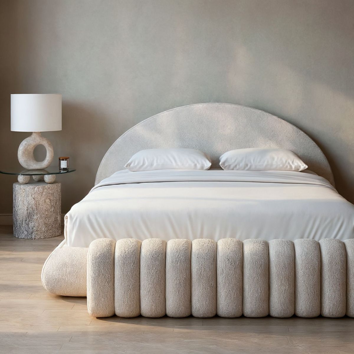 SANTU HOME & DECO - Banqueta Deco Acolchado Sherpa