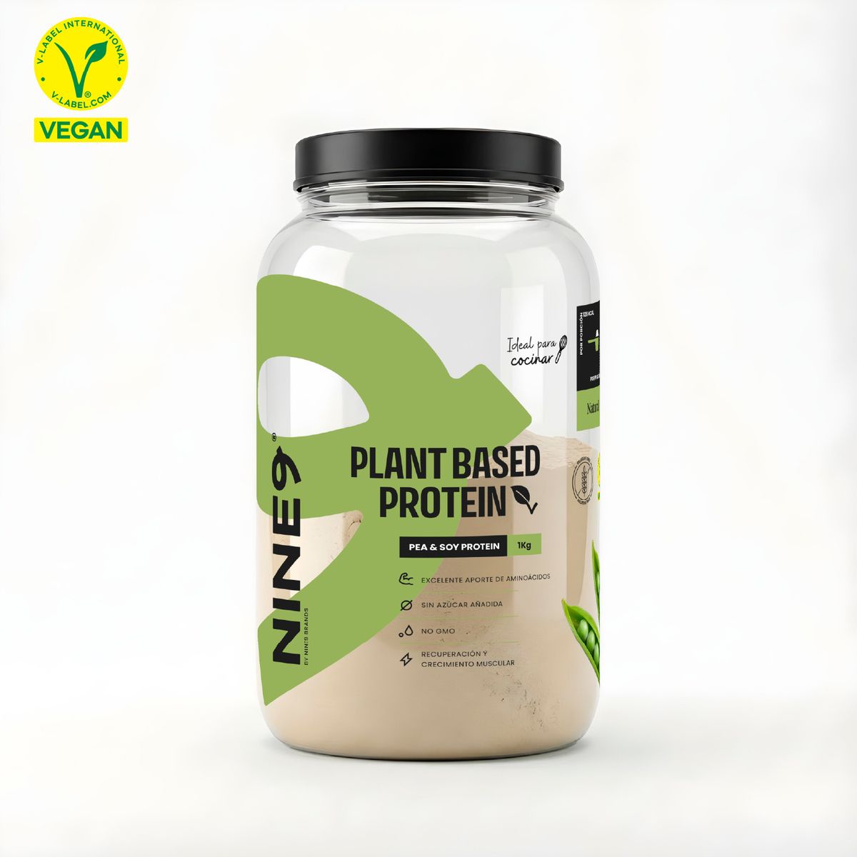NINE9 BRANDS - Proteina Vegana Sin Sabor Plant Based Natural NINE9 1 Kg