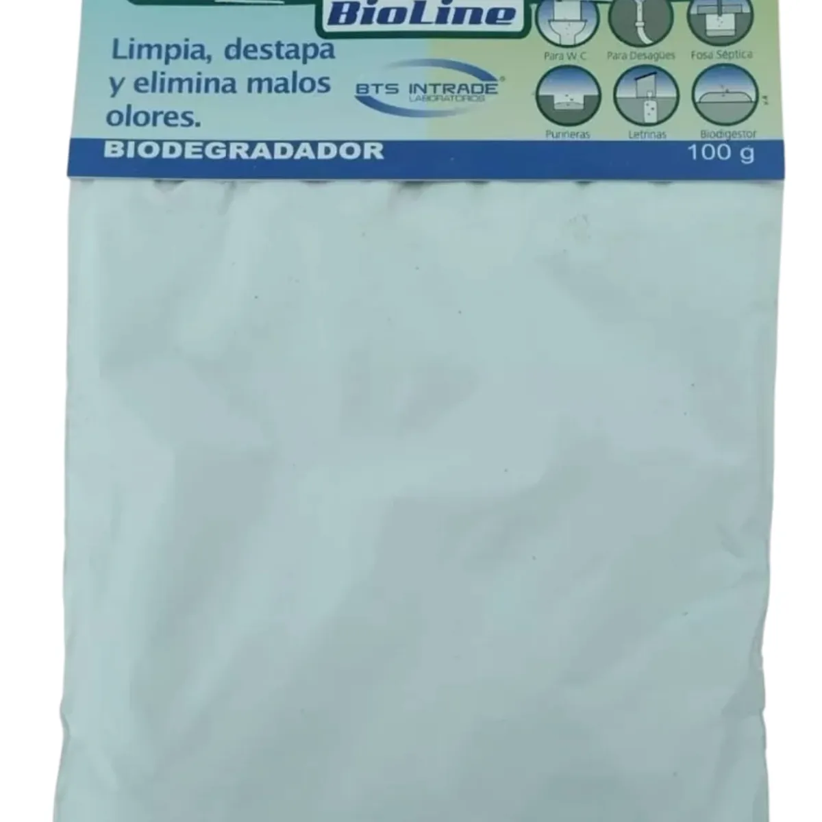 BTS - Bioenzimas Cañerias Desagües y Pozos Sépticos Bioseptic 100gr