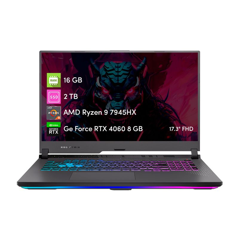 ASUS - Notebook Gamer Asus Rog Strix G17 Ryzen9 16GB 2TBSSD RTX4060