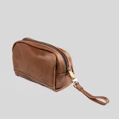 TRAUKO - Neceser Hombre Cuero Café Cadiz
