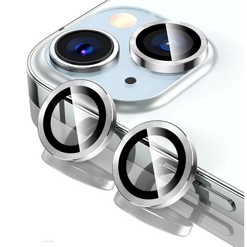 GENERICO - Protector para Lente Camara iPhone 15 / 15 Plus -  Plateado