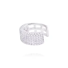 JB JOYAS BARON - Piercing de Plata Esterlina 925 Earcuff circones