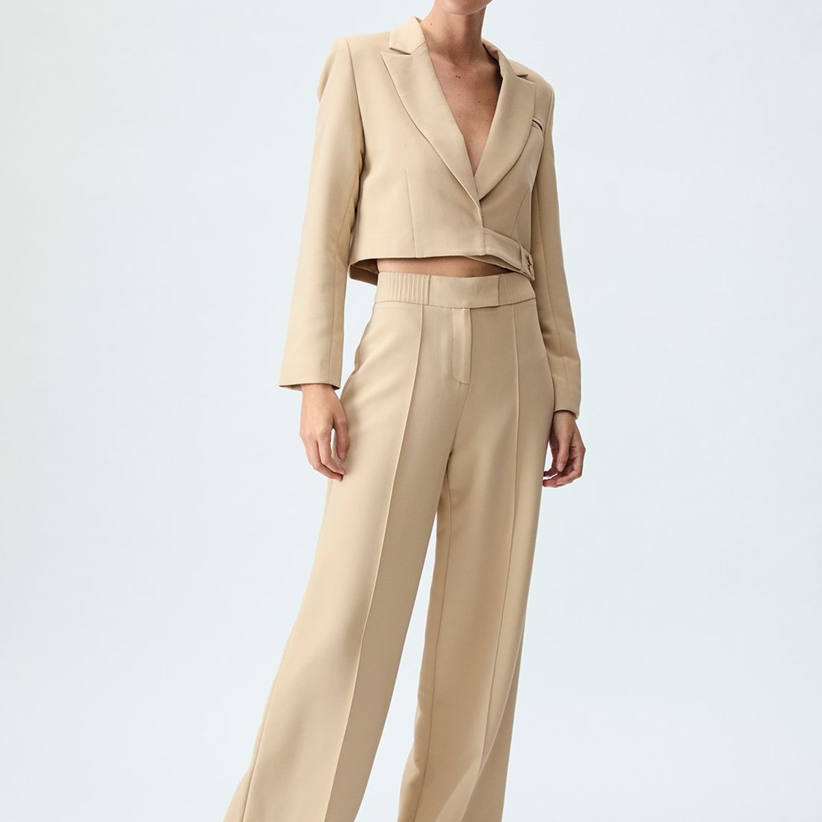 IO - Blazer Beige Mujer Io