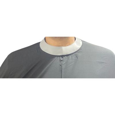 Imagen 2 del producto Capa de Barbero Goma Cuello de Silicona Negro