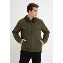 TRIAL - Chaqueta hombre denim chiporro verde
